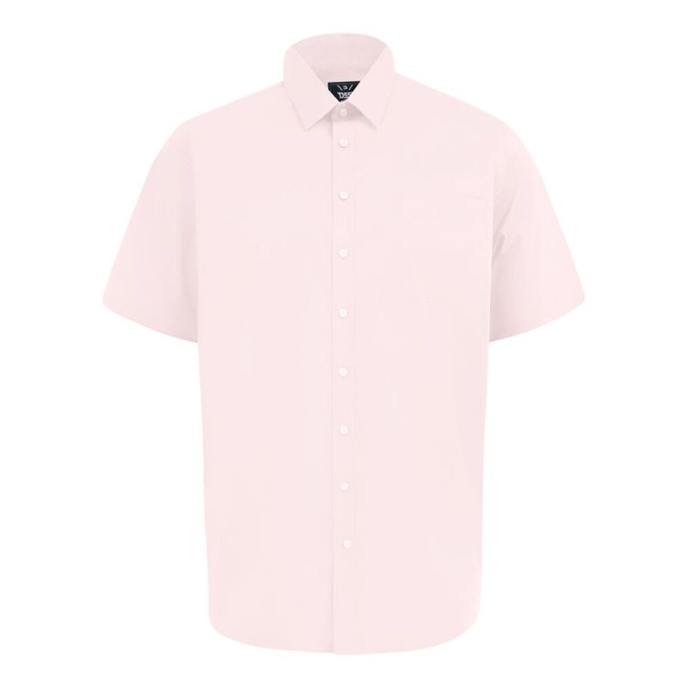 Duke Mens D555 Lucas Short-Sleeved Shirt / Pink